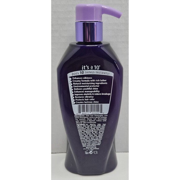 IT'S A 10 SILK Express Miracle SILK Shampoo No Added Sulfates 10FL 295.7ml - Picture 2 of 2